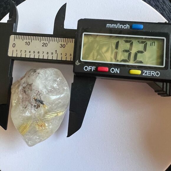 Golden Rutilated Quartz Crystal Freeform (#4) - Picture 9 of 13